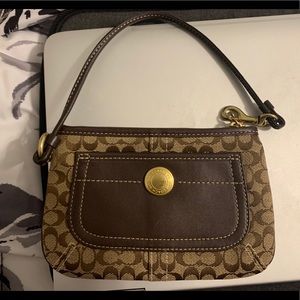 Coach Wristlet with front pocket